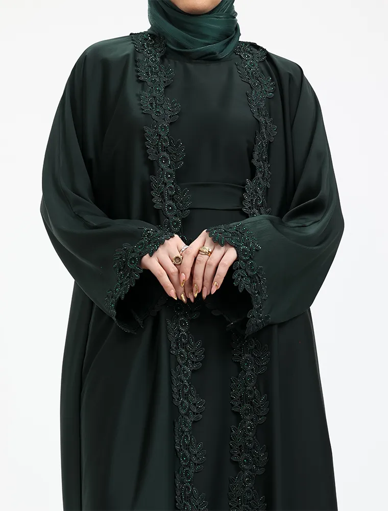 Green 2 Piece Amara Abaya